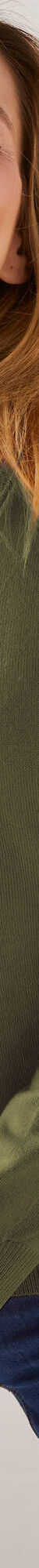 Pull col V, toucher doux (kaki) Pull col V, toucher doux (kaki)